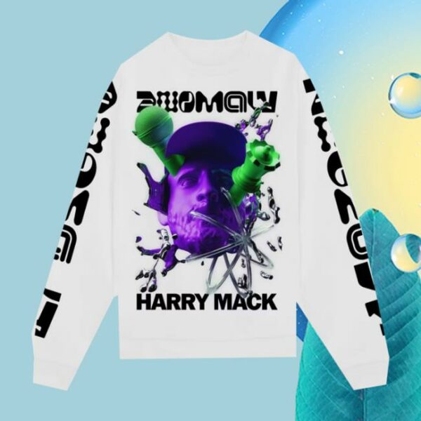 Harry Mack Official Store Merch Anomaly Tour 2025 White Long Sleeve Tee