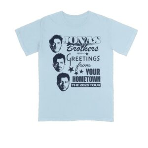 Jonas Brothers Merch Store Faces Greetings Shirt