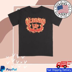 Jonas Brothers Merch Store Burnin Up Vintage Flames Shirt