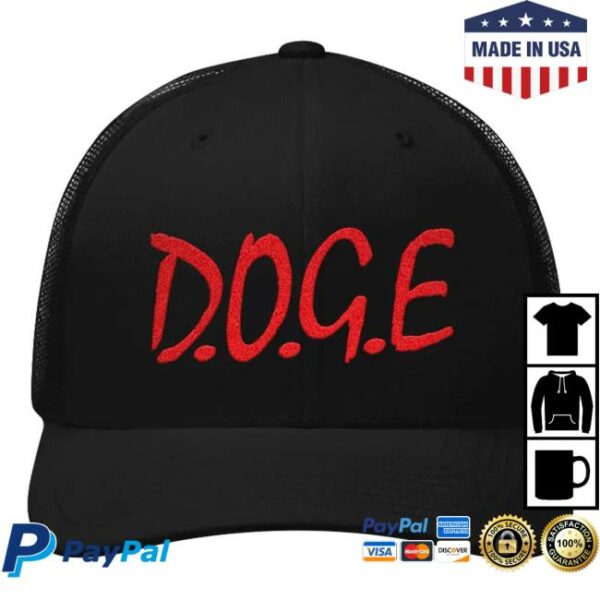 Dogegov Store Merch Straight Outta D.O.G.E Trucker