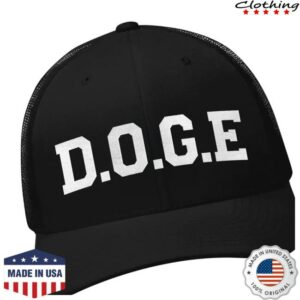 Dogegov Store Merch D.O.G.E White Letters Trucker