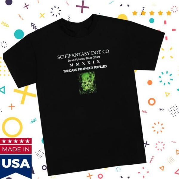 Antithesis Store Merch Sci-Fi Fantasy Dark Prophecy Black T-Shirt