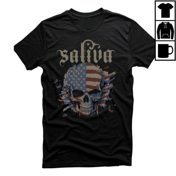 Saliva Store Merch Click Click Boom Vintage T-Shirt