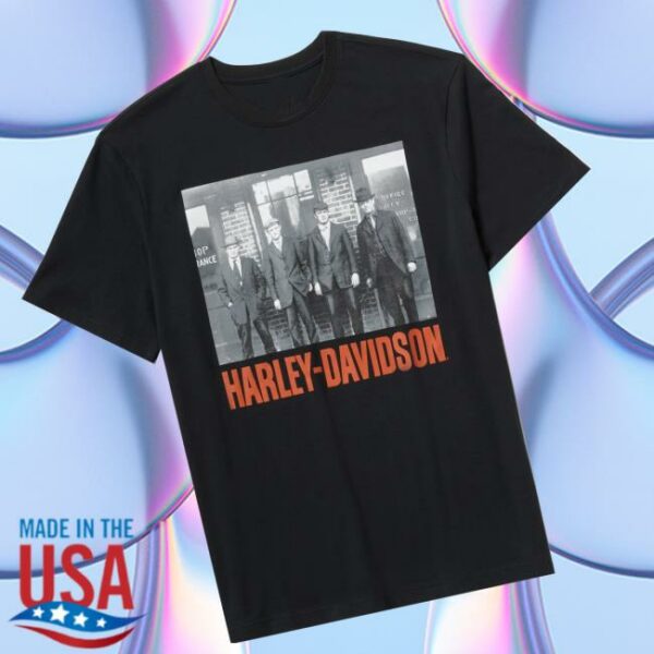 Harley Davidson Store Merch Men’s Founder’s Archival Photo Tee