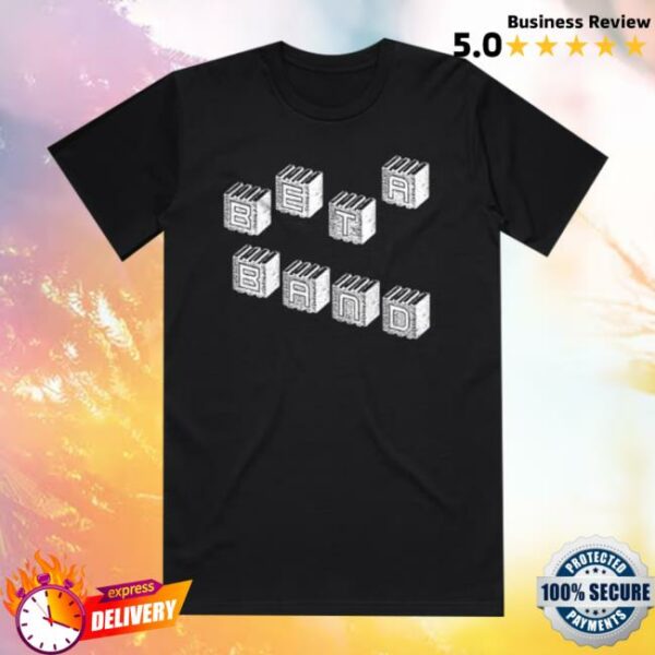 The Beta Band Store Merch Blocks Black T-Shirt