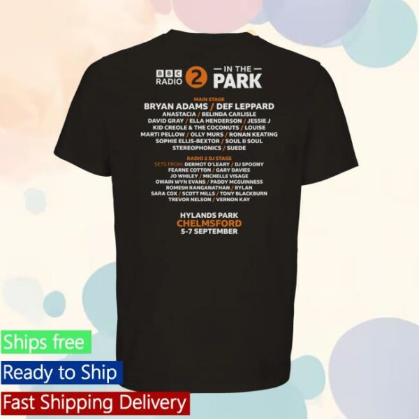 Event-Merchandise Store Merch Bbc Radio 2 In The Park 2025 Line Up T-Shirt
