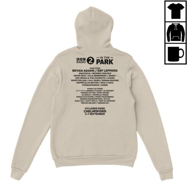 Event-Merchandise Store Merch Bbc Radio 2 In The Park 2025 Line Up Hoodie