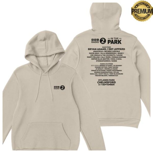 Event-Merchandise Store Merch Bbc Radio 2 In The Park 2025 Line Up Hoodie