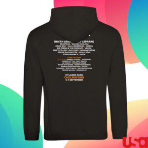 Event-Merchandise Store Merch Bbc Radio 2 In The Park 2025 Line Up Black Hoodie