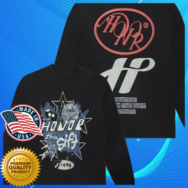 Denim Exchange Usa Store Merch Honor The Gift C-Fall Pop Art Black Long Sleeve