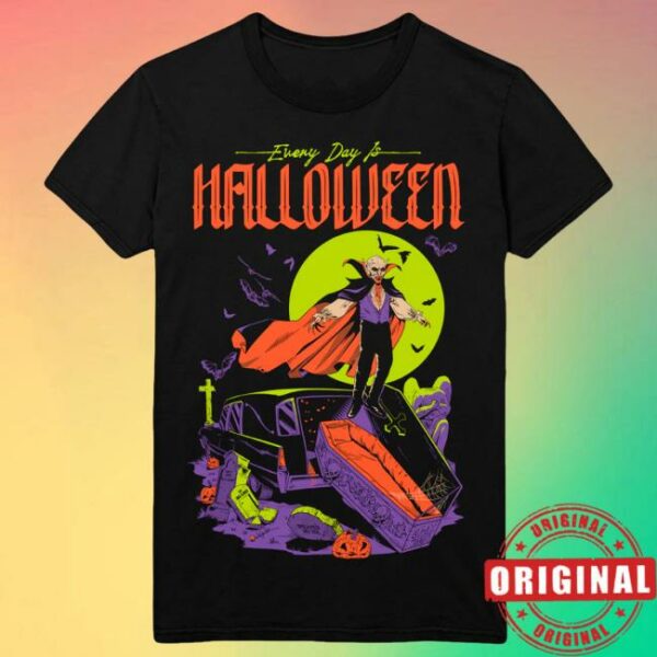 Cavitycolors Store Merch Every Day Is Halloween 2025 T-Shirt