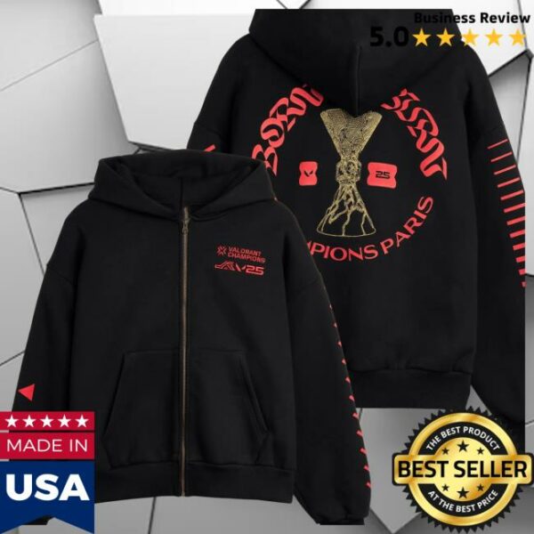 Riot Games Store Merch Valorant Champions Tourᵀᴹ 2025  Born To Burn Zip Hoodie