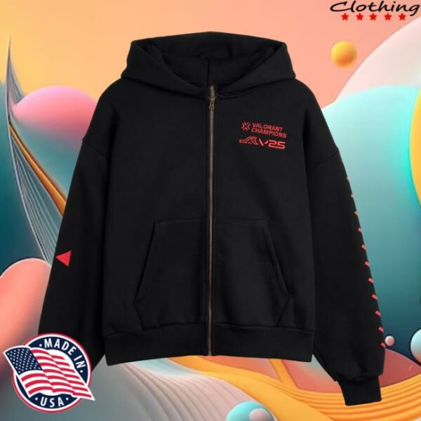 Riot Games Store Merch Valorant Champions Tourᵀᴹ 2025  Born To Burn Zip Hoodie