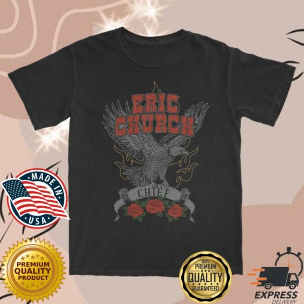 Eric Church Store Merch Vintage Black Eagle T-Shirt