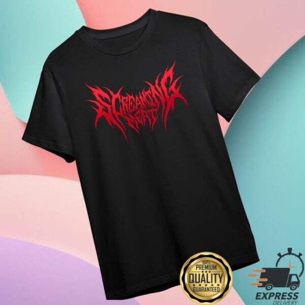 Shark Robot Store Merch Screaming Meat Logo Shirt