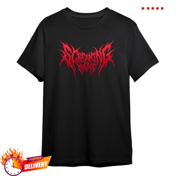 Shark Robot Store Merch Screaming Meat Logo Shirt