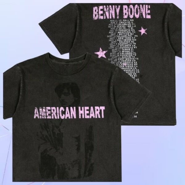 Benson Boone Store Merch Shop American Heart Dateback Photo Tee
