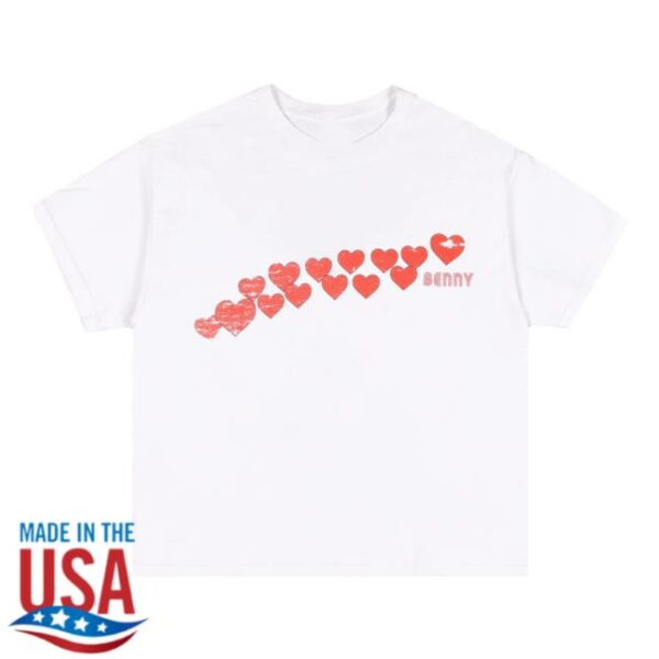 Benson Boone Store Merch Shop Benny Hearts Tee