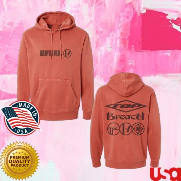 Twenty One Pilots Store Merch Breach Red Hoodie