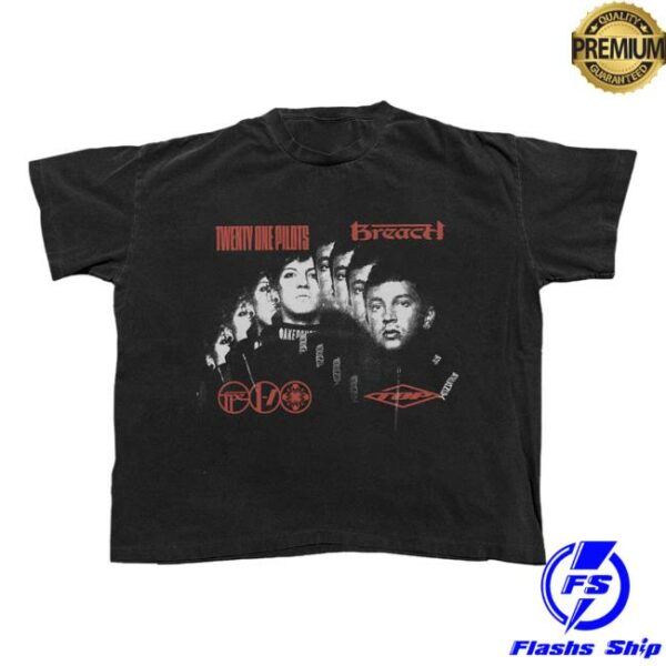 Twenty One Pilots Store Merch Breach Faces T-Shirt
