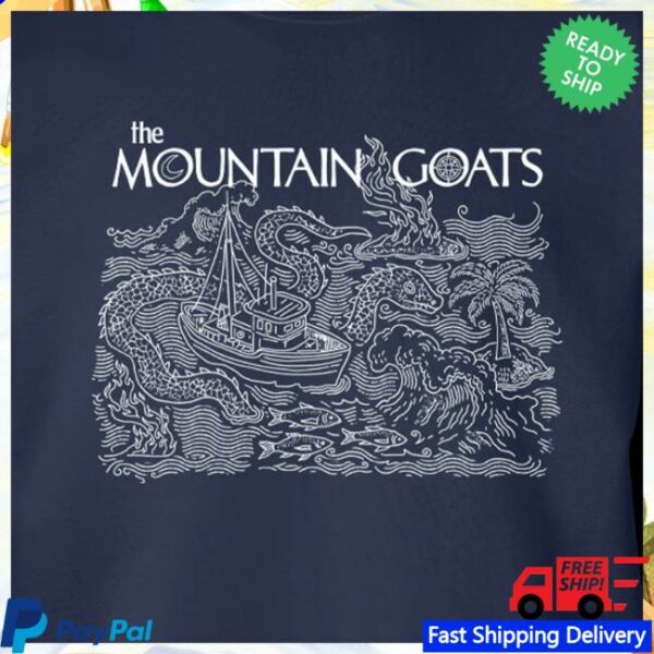 Hello Merch Store The Mountain Goats Sea Monster Navy Sweatshirt