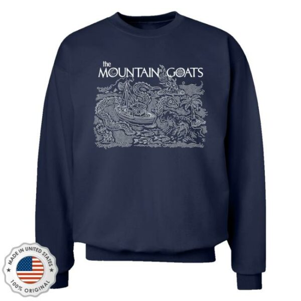 Hello Merch The Mountain Goats Sea Monster Navy Sweatshirt