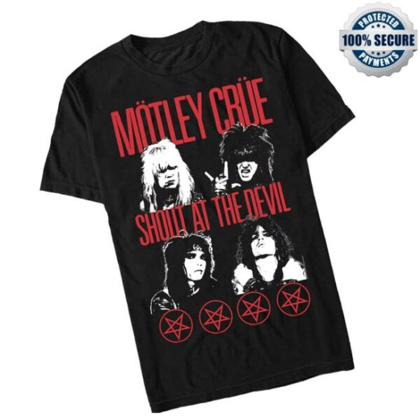 Nuclear Blast Store Merch Mötley Crüe Shout At The Devil Faces T-Shirt