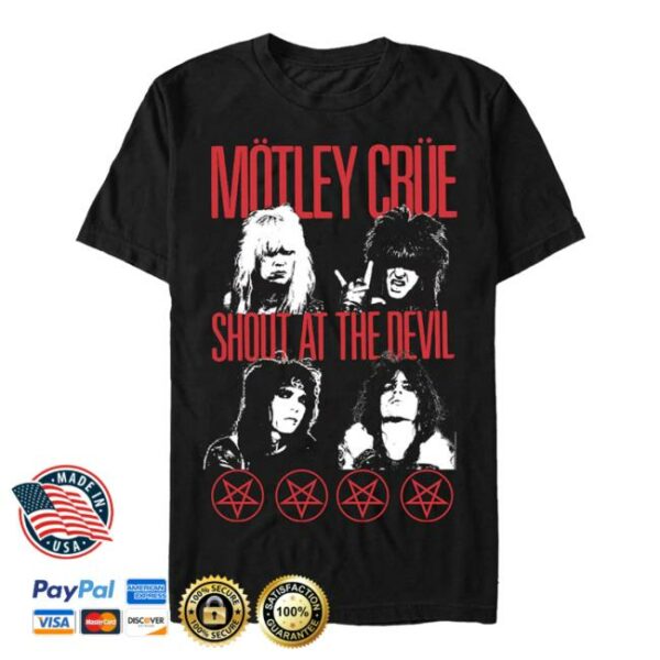 Nuclear Blast Store Merch Mötley Crüe Shout At The Devil Faces T-Shirt