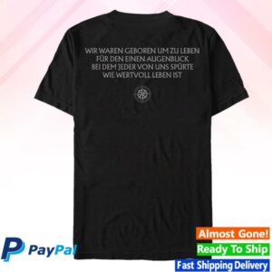 Nuclear Blast Store Merch Unheilig Geboren Um Zu Leben T-Shirt