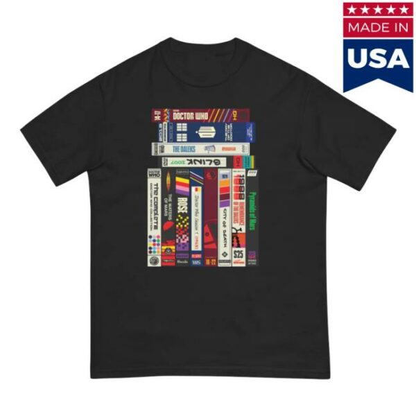 Bbc Store Merch Doctor Who Vhs Collection Unisex T-Shirt