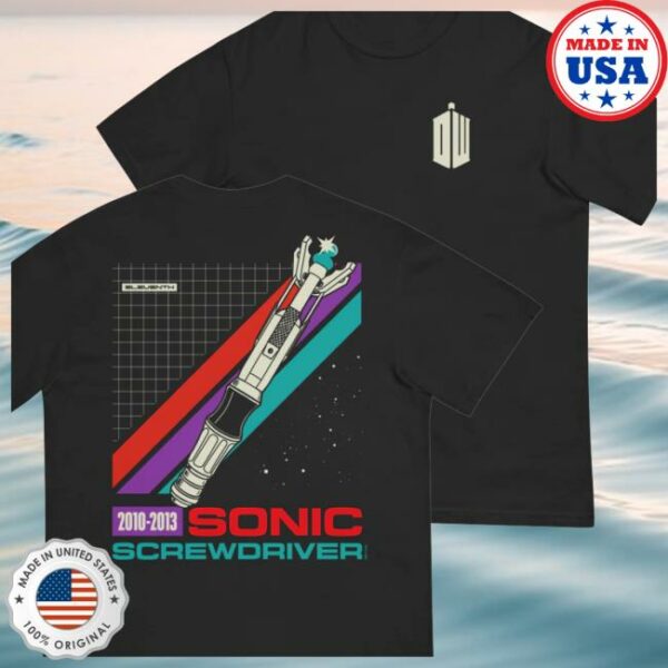 Bbc Store Merch Doctor Who Sonic Screwdriver Eleventh Unisex T-Shirt