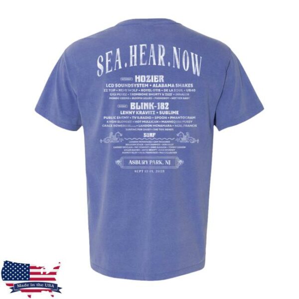 Seahearnowfestival Store Merch Asbury Lineup Tee