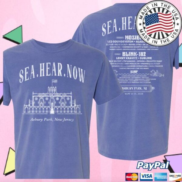 Seahearnowfestival Store Merch Asbury Lineup Tee