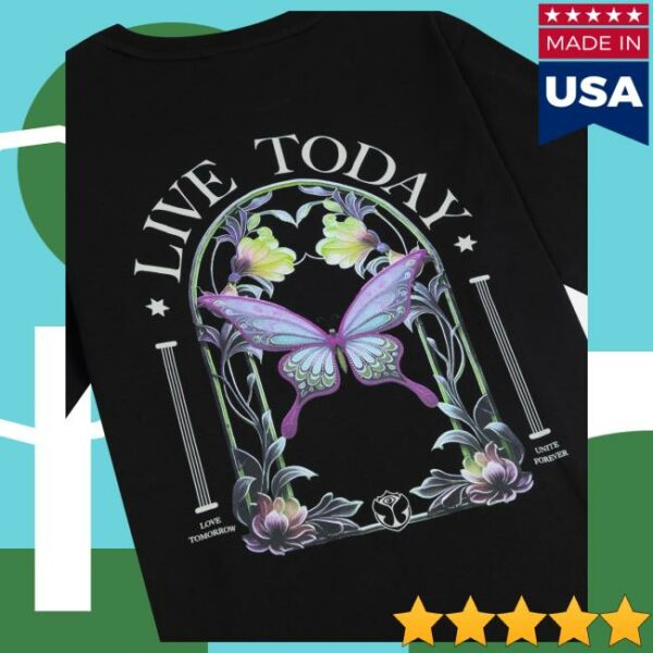 Tomorrowland Store Merch Butterfly Live Today T-Shirt
