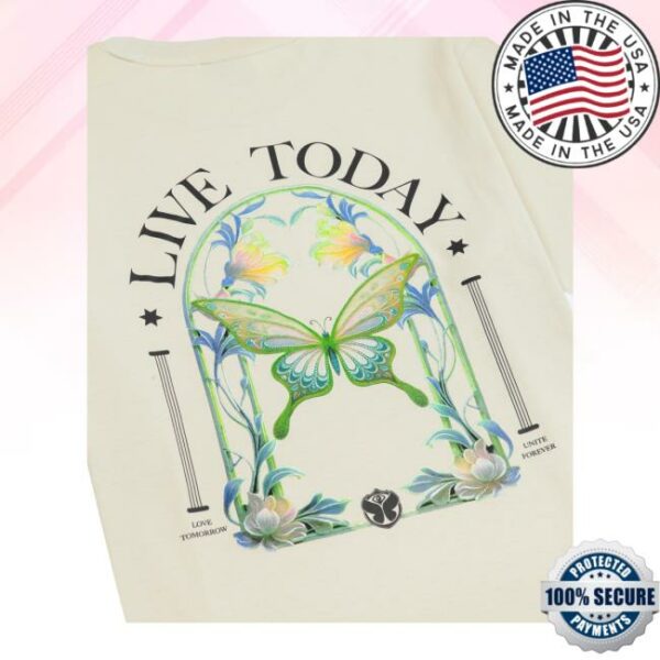 Tomorrowland Store Merch Butterfly Live Today Shirt