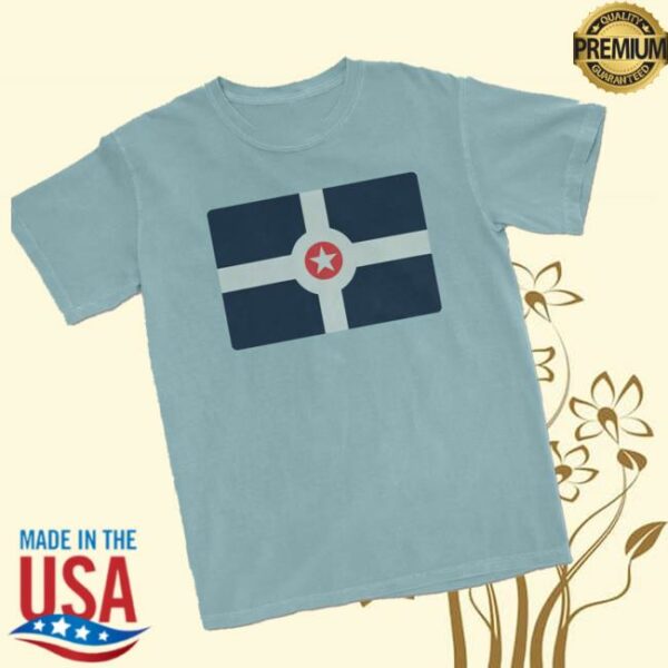 Unitedstateofindiana Store Merch Indianapolis City Flag Tee