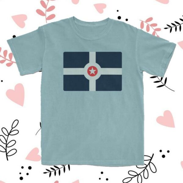 Unitedstateofindiana Store Merch Indianapolis City Flag Tee