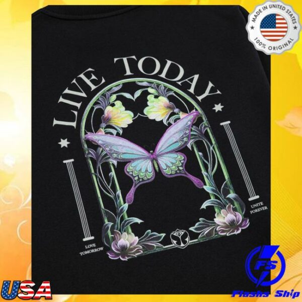 Tomorrowland Store Merch Butterfly Live Today Sweatshirt