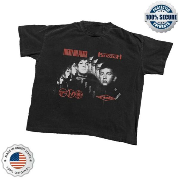 Twenty One Pilots Store Merch Breach Faces T-Shirt