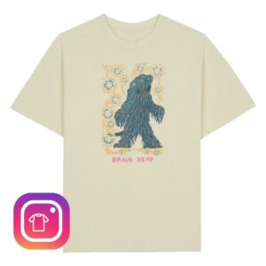 Brain Dead Merch Store Brain Dead X Godzilla Hedorah T-Shirt Natural