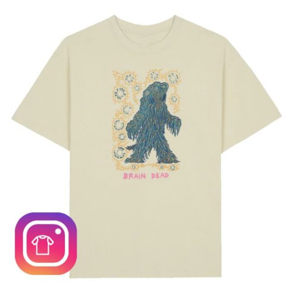 Brain Dead Merch Store Brain Dead X Godzilla Hedorah T-Shirt Natural