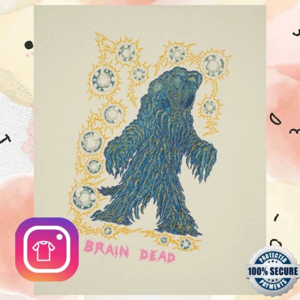 Brain Dead Merch Store Brain Dead X Godzilla Hedorah T-Shirt Natural
