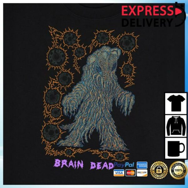 Godzilla Merch Store Exclusive Brain Dead X Godzilla Hedorah T-Shirt Black Variant