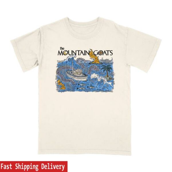 Hello Merch Store The Mountain Goats Sea Monster Ivory T-Shirt