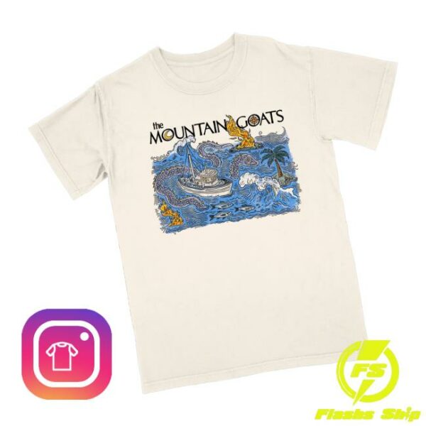 Hello Merch Store The Mountain Goats Sea Monster Ivory T-Shirt