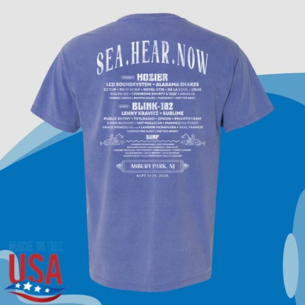 Sea Hear Now Festival Merch Store Asbury Lineup Tee