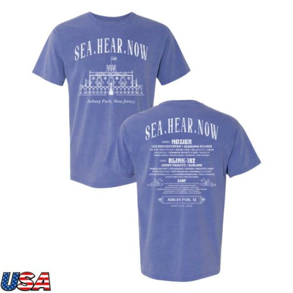 Sea Hear Now Festival Merch Store Asbury Lineup Tee