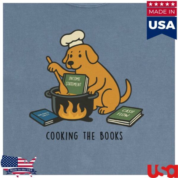 Tb4a Store Merch Cooking The Books Garment-Dyed Tee