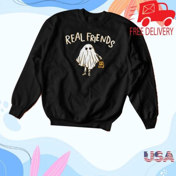 Real Friends Merch Store Og Ghost Crewneck Sweater