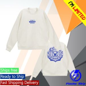 Blizzard Gear Store Merch World Of Warcraft Midnight Dark Heart White Crewneck Sweatshirt